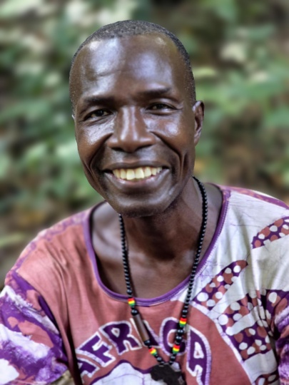 Our great Togolese guide, Pap�kul Doumevio, in Kakum National Park, Ghana 2025