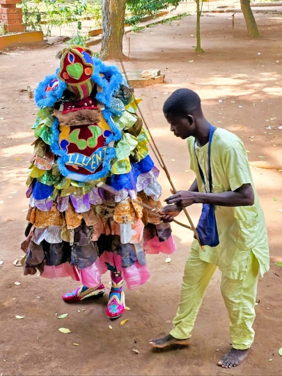 Voodoo (Vodou) Egugu in the Porto-Novo Botanical Garden, Benin 2026