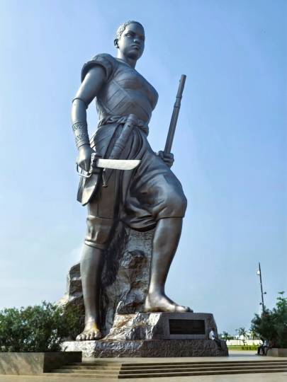 The Amazon Monument honoring the Dahomey Amazons at Cotonou, Benin 2026