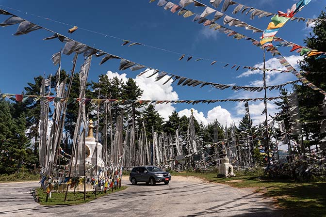 Prayer flags at Kiki La mountain pass, 2018