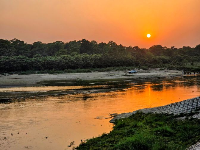 Sunset over the Rapti River, 2025