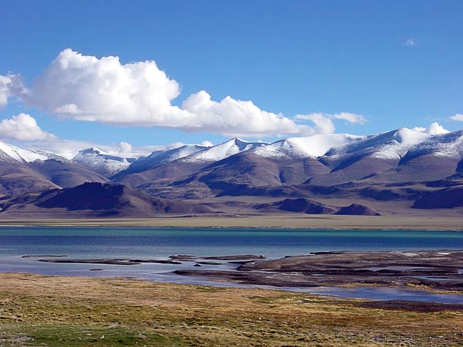 The impressive view of the Tso Kar (lake) in Ladakh, India 2001