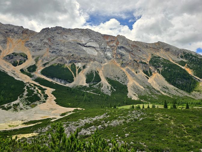 The Dolomites at the top of the moraine, 2025