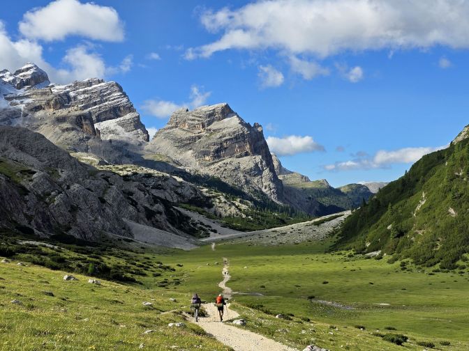 The trail winds through high meadows and karst formations, 2025