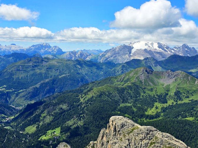 Marmolada glacier from Lagazuoi Terrace Bar, 2025